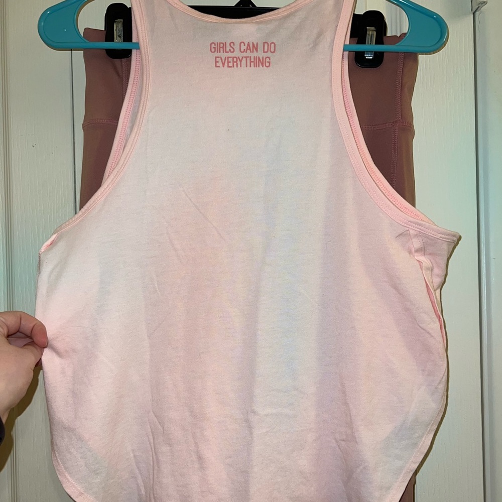 2-piece Fabletics Set Mauve & Pink Tank Top and Leggings